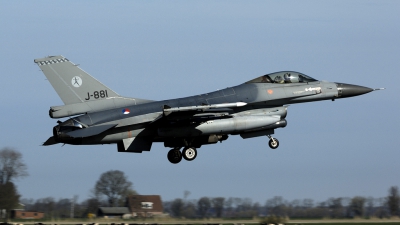 Photo ID 48416 by Joop de Groot. Netherlands Air Force General Dynamics F 16AM Fighting Falcon, J 881
