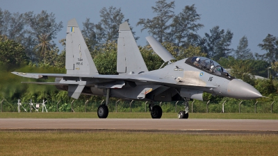 Photo ID 49773 by Jens Hameister. Malaysia Air Force Sukhoi Su 30MKM Flanker, M52 16