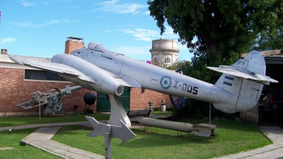 Photo ID 50508 by Fabian Pesikonis. Argentina Air Force Gloster Meteor F 4, I 005