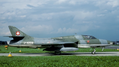 Photo ID 50725 by Joop de Groot. Switzerland Air Force Hawker Hunter T68, J 4208