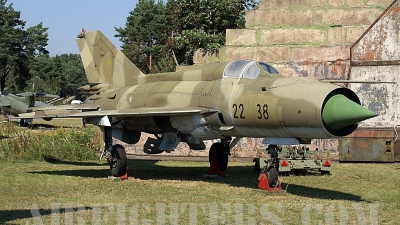 Photo ID 6415 by Jörg Pfeifer. Germany Air Force Mikoyan Gurevich MiG 21bis, 22 38