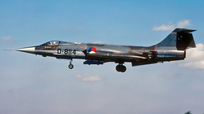 Photo ID 51752 by Eric Tammer. Netherlands Air Force Lockheed F 104G Starfighter, D 8114