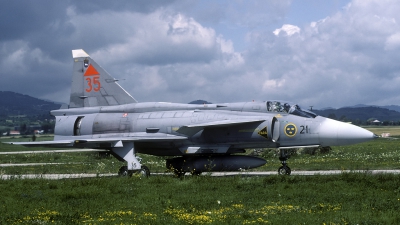 Photo ID 54280 by Joop de Groot. Sweden Air Force Saab JA37 Viggen, 37447