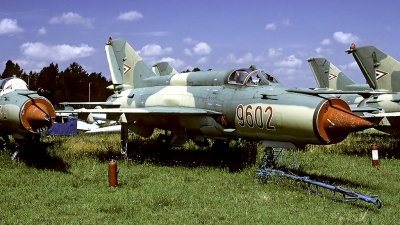 Photo ID 55223 by Carl Brent. Hungary Air Force Mikoyan Gurevich MiG 21MF, 9602