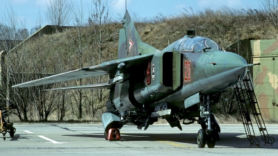 Photo ID 55207 by Carl Brent. Hungary Air Force Mikoyan Gurevich MiG 23UB, 20