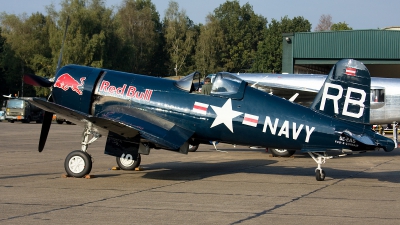 Photo ID 55929 by Rainer Mueller. Private Red Bull Vought F4U 4 Corsair, OE EAS