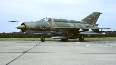 Photo ID 55978 by Carl Brent. Germany Air Force Mikoyan Gurevich MiG 21MF, 23 13