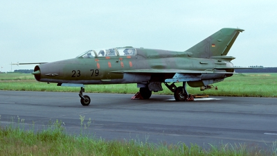 Photo ID 56129 by Carl Brent. Germany Air Force Mikoyan Gurevich MiG 21UM, 23 79