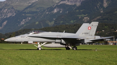 Photo ID 55996 by Ludwig Isch. Switzerland Air Force McDonnell Douglas F A 18C Hornet, J 5007