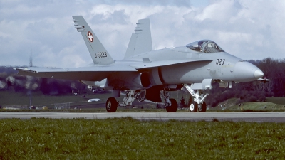 Photo ID 57642 by Carl Brent. Switzerland Air Force McDonnell Douglas F A 18C Hornet, J 5023