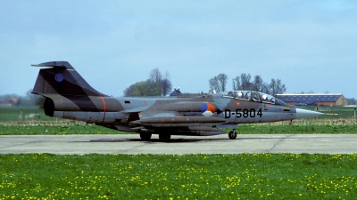 Photo ID 57994 by Joop de Groot. Netherlands Air Force Lockheed TF 104G Starfighter, D 5804