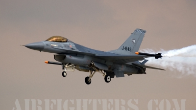 Photo ID 7237 by Jörg Pfeifer. Netherlands Air Force General Dynamics F 16AM Fighting Falcon, J 643