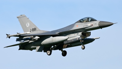 Photo ID 59374 by Johannes Berger. Netherlands Air Force General Dynamics F 16AM Fighting Falcon, J 881