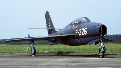 Photo ID 60368 by Joop de Groot. Netherlands Air Force Republic F 84F Thunderstreak, P 226