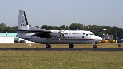 Photo ID 60649 by Niels Roman / VORTEX-images. Netherlands Air Force Fokker 50, U 06