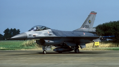 Photo ID 60919 by Joop de Groot. Netherlands Air Force General Dynamics F 16A Fighting Falcon, J 059