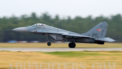 Photo ID 7657 by Jörg Pfeifer. Hungary Air Force Mikoyan Gurevich MiG 29B 9 12A, 10