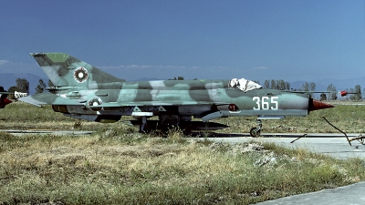 Photo ID 61522 by Carl Brent. Bulgaria Air Force Mikoyan Gurevich MiG 21bis SAU, 365