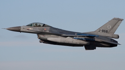Photo ID 63304 by Johan Havelaar. Netherlands Air Force General Dynamics F 16AM Fighting Falcon, J 868