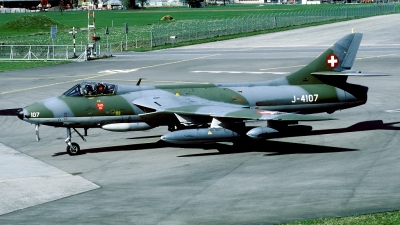 Photo ID 64685 by Joop de Groot. Switzerland Air Force Hawker Hunter F58A, J 4107