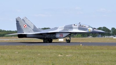 Photo ID 65091 by Bart Hoekstra. Poland Air Force Mikoyan Gurevich MiG 29UB 9 51, 28