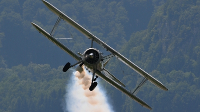 Photo ID 65310 by Martin Thoeni - Powerplanes. Private Fliegermuseum Altenrhein Boeing N2S 5 Kaydet 75, HB RBG