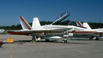 Photo ID 66603 by David F. Brown. USA Navy McDonnell Douglas F A 18B Hornet, 161707