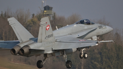 Photo ID 67360 by Martin Thoeni - Powerplanes. Switzerland Air Force McDonnell Douglas F A 18C Hornet, J 5025