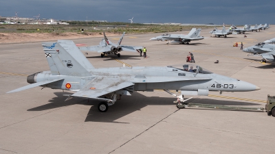 Photo ID 67810 by Lieuwe Hofstra. Spain Air Force McDonnell Douglas F A 18A Hornet, C 15 75