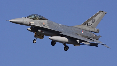 Photo ID 69003 by Robin Coenders / VORTEX-images. Netherlands Air Force General Dynamics F 16AM Fighting Falcon, J 637