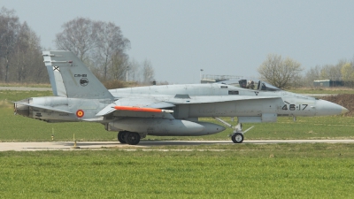 Photo ID 869 by Martin Patch. Spain Air Force McDonnell Douglas F A 18A Hornet, C 15 89