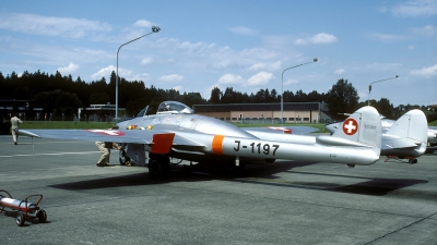 Photo ID 69965 by Joop de Groot. Switzerland Air Force De Havilland DH 100 Vampire FB 6, J 1197