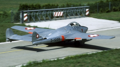 Photo ID 69966 by Joop de Groot. Switzerland Air Force De Havilland DH 100 Vampire FB 6, J 1200