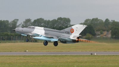 Photo ID 69771 by Barry Swann. Romania Air Force Mikoyan Gurevich MiG 21MF 75 Lancer C, 6305