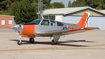 Photo ID 8788 by Tom Gibbons. Spain Air Force Beech E 24A Bonanza F33C, E24A 6