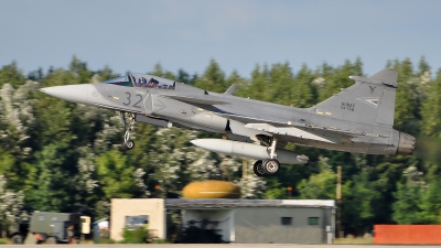 Photo ID 70137 by Radim Spalek. Hungary Air Force Saab JAS 39C Gripen, 32