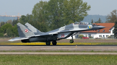 Photo ID 72530 by Jörg Pfeifer. Poland Air Force Mikoyan Gurevich MiG 29UB 9 51, 28