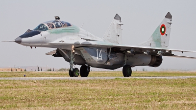 Photo ID 75539 by Alex van Noye. Bulgaria Air Force Mikoyan Gurevich MiG 29UB 9 51, 14