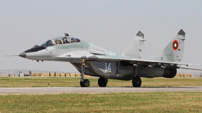 Photo ID 75755 by Rich Pittman. Bulgaria Air Force Mikoyan Gurevich MiG 29UB 9 51, 14