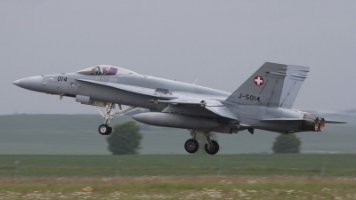 Photo ID 79133 by Niels Roman / VORTEX-images. Switzerland Air Force McDonnell Douglas F A 18C Hornet, J 5014