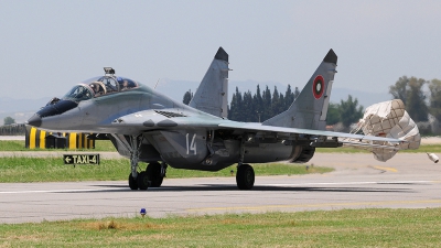 Photo ID 76735 by Rene Köhler. Bulgaria Air Force Mikoyan Gurevich MiG 29UB 9 51, 14