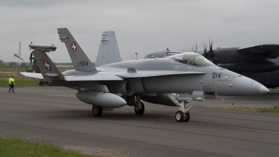 Photo ID 77650 by Niels Roman / VORTEX-images. Switzerland Air Force McDonnell Douglas F A 18C Hornet, J 5014