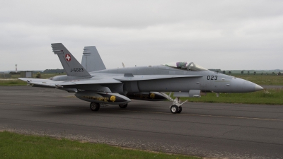 Photo ID 77648 by Niels Roman / VORTEX-images. Switzerland Air Force McDonnell Douglas F A 18C Hornet, J 5023