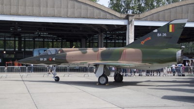 Photo ID 79200 by Niels Roman / VORTEX-images. Belgium Air Force Dassault Mirage 5BA, BA26