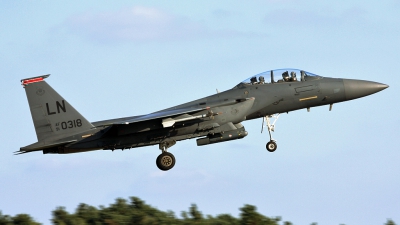 Photo ID 78615 by PAUL CALLAGHAN. USA Air Force McDonnell Douglas F 15E Strike Eagle, 91 0318