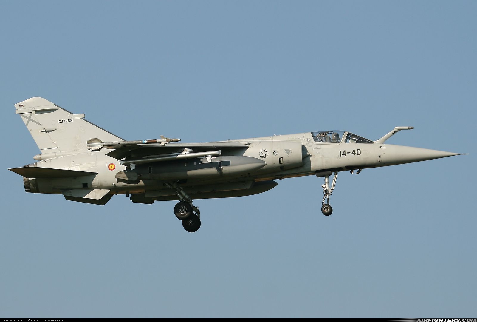 Photo ID 14902 by Koen Cominotto. Spain Air Force Dassault Mirage F1M, C 14 68