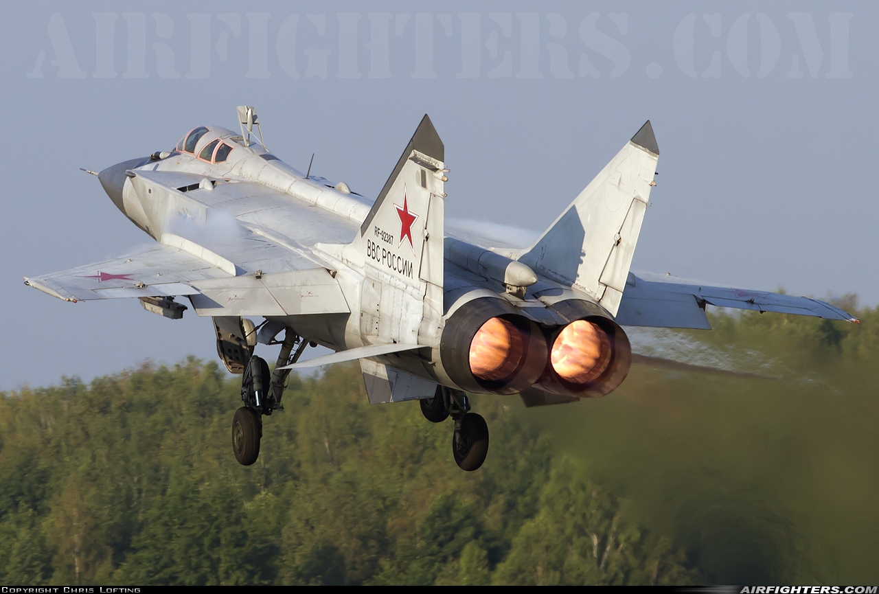 Photo ID 129107 by Chris Lofting. Russia Air Force Mikoyan Gurevich MiG 31BM, RF 92387