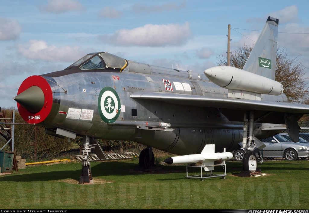 Photo ID 47654 by Stuart Thurtle. Saudi Arabia Air Force English Electric Lightning F53, 53 686