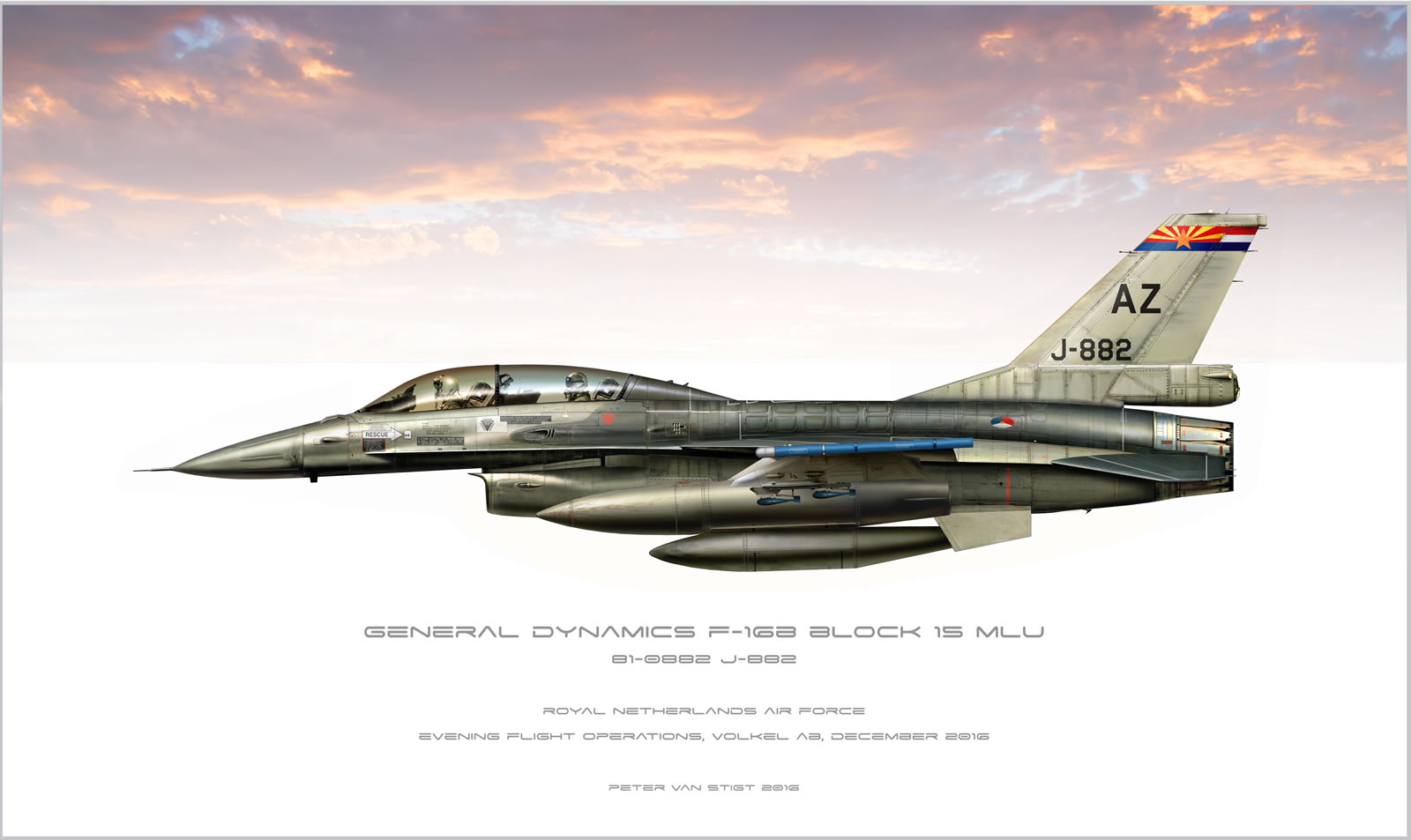 J-882 F-16 Profile