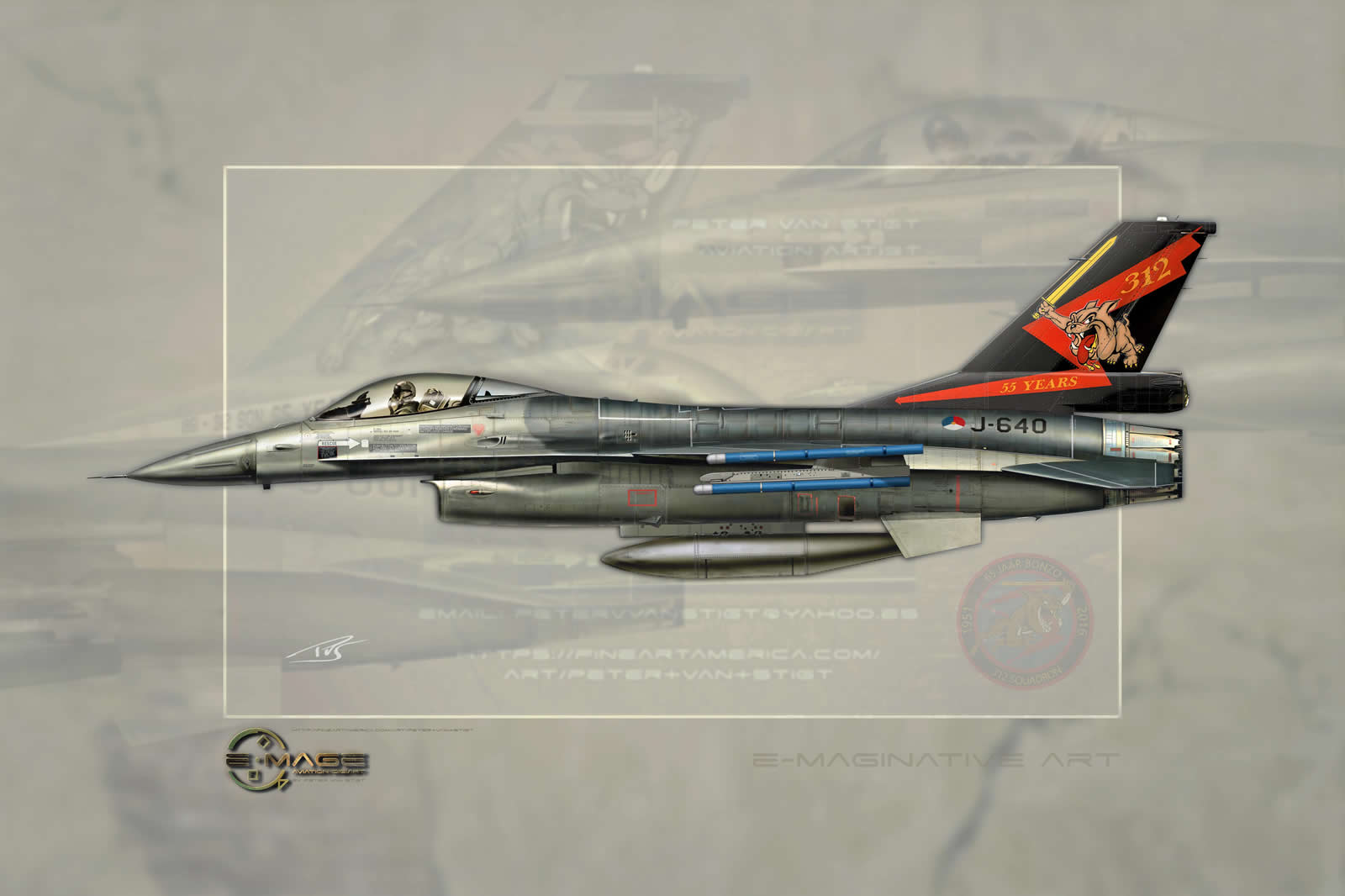 J-640 F-16 Profile